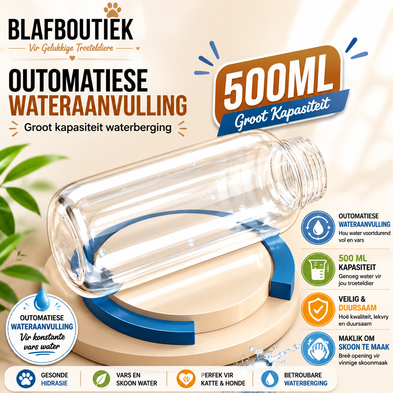 Vlekvrye automatiese honnekattebak