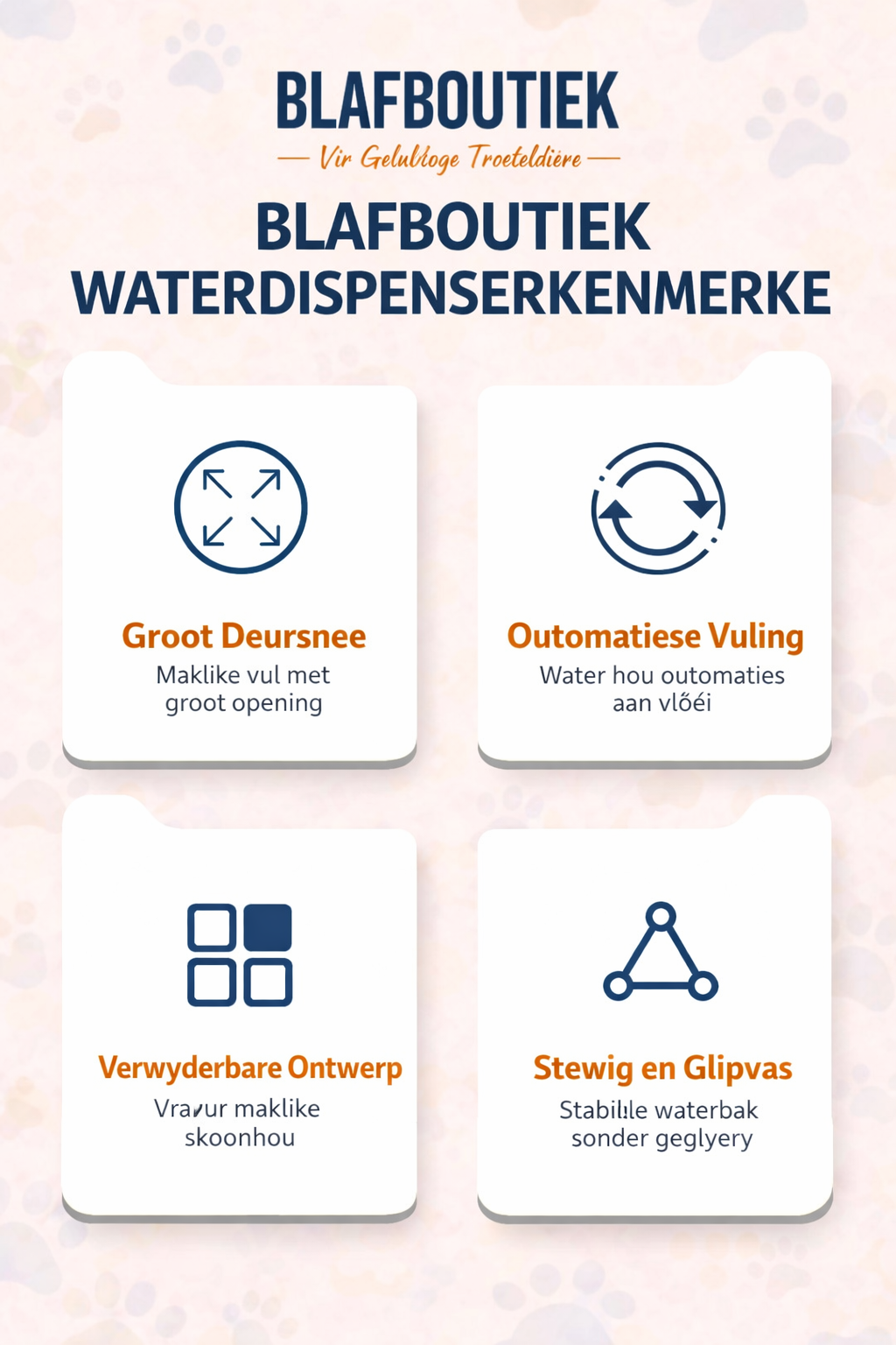 Vlekvrye automatiese honnekattebak